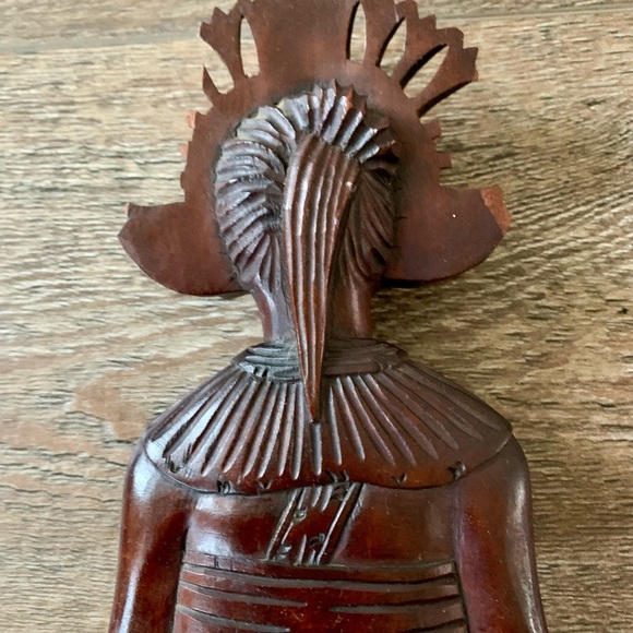 Vintage Miniature Curved Wooden Bust Women - Picture 6 of 10